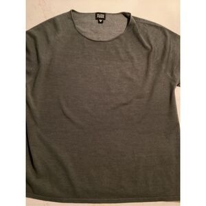 Eileen Fisher Women’s Silk Blend Scoop Neck Top Sz XL Green